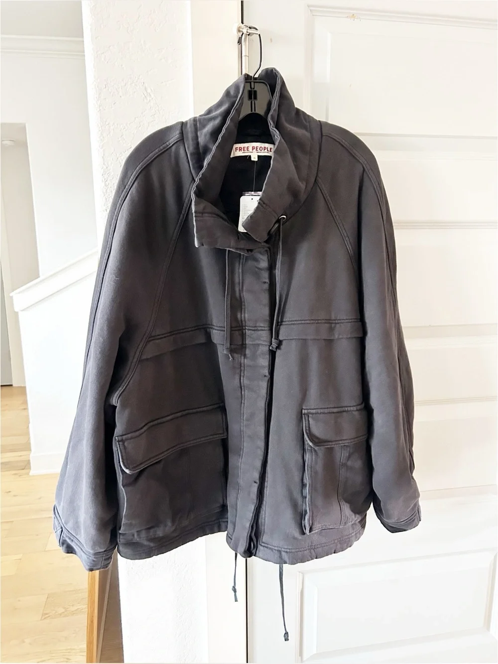 NWT Free People Jojo Oversized Funnel Neck Jacket